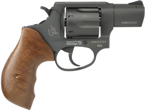 Taurus 2-85621TW 856 *CA Compliant Small 38 Special 6 Shot 2" Matte Black Carbon Steel Barrel, Cylinder & Frame, Black Grip, Transfer Bar Safety, Exposed Hammer