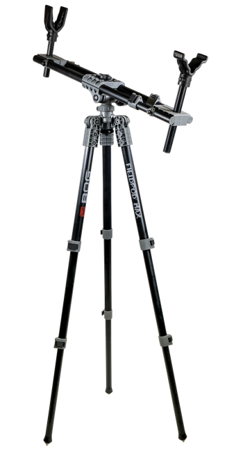 Bog-Pod 1100473 Fieldpod Max Tripod with Black Finish, Spike Feet, Carry Strap, Bubble Level, Independent Leg Adjustment & 20-48" Vertical Adjustment