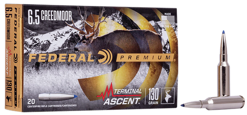 Federal P65CRDTA1 Premium Terminal Ascent 6.5Creedmoor 130gr 20 Per Box/10 Case