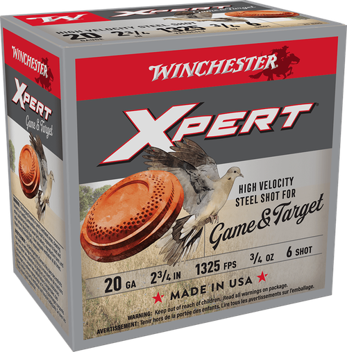 Winchester Ammo WE20GT6 Super X Xpert High Velocity 20Gauge 2.75" 3/4oz 6Shot 25 Per Box/10 Case