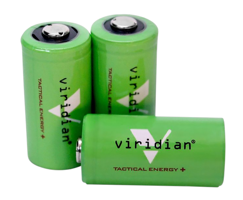 Viridian 3500006 CR123 Battery  Green 3.0 Volts 1,750 mAh (3) Single Pack