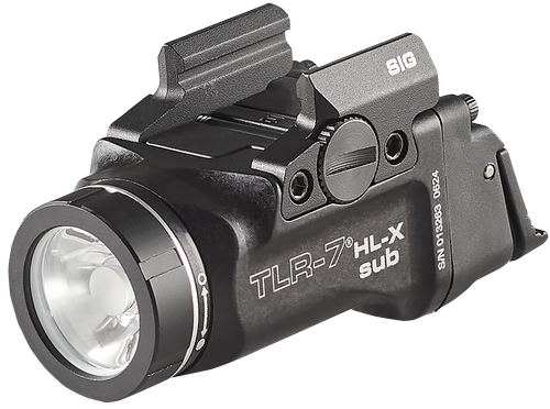 Streamlight 69504 TLR-7 HL-X SUB USB  Black 6000 Series Aluminum Sig P365/XL 1000 Lumens