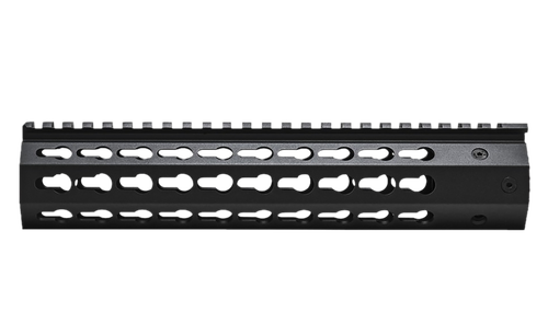 NcStar VMARFFKMC Keymod Handguard  Free-Floating Aluminum Black Anodized 10" for AR-15, M4