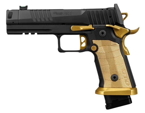 Sig Sauer 211F-9-GTO-SC P211 GTO Spectre Comp Full Size 9mm Luger 23+1 4.40" Black Bull Barrel w/MACH3D Compensator, Black Nitron Stainless Steel Optic Ready/Serrated Slide & Frame w/Picatinny Rail, C