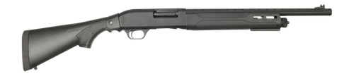 Tokarev USA 21000430 TSP  12 Gauge Pump 3" 4+1 18.50" Black Heat Shield Barrel, Black Drilled & Tapped Aluminum Receiver, Fixed Black Synthetic Stock