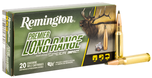 Remington Ammunition R21345 Premier Long Range 308Win 172gr Speer Impact 20 Per Box/10 Case
