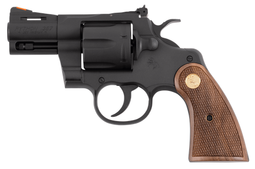 Colt Mfg PYTHONBM2WTS Python  357 Mag 38 Special 6 Shot 2.50" Matte Blued Carbon Steel Barrel, Cylinder & Frame, Exposed Hammer