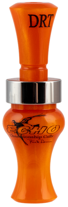 Echo Calls 79026 Timber  Double Reed Mallard Sounds Attracts Ducks Orange Pearl Acrylic