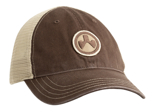 Magpul MAG1105-212 Icon Patch Trucker Hat Brown/Khaki Adjustable Snapback OSFA Unstructured