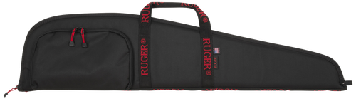 Ruger 27140 Rifle Case  40" Black Endura w/ Red Ruger Logo Accessory Pocket & Foam Padding
