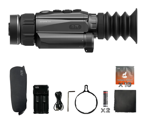 Rix Optics  (visir Inc) RIXSTORMS6 Storm S6 Thermal Black 3.5x35mm, Multi Reticle, 2x Zoom, 640x480, 12 Microns, 50 Hz Resolution