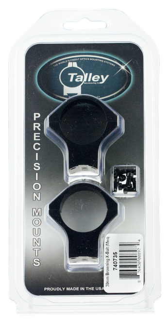 Talley 740735 Scope Mount/Ring Combo  Black Anodized 30mm Tube Fits X-Bolt Medium Rings