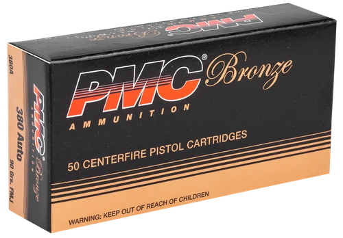 PMC 380A Bronze  380ACP 90gr Full Metal Jacket 50 Per Box/20 Case