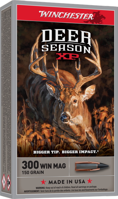 Winchester Ammo X300DS Deer Season XP 300WinMag 150gr Extreme Point 20 Per Box/10 Case