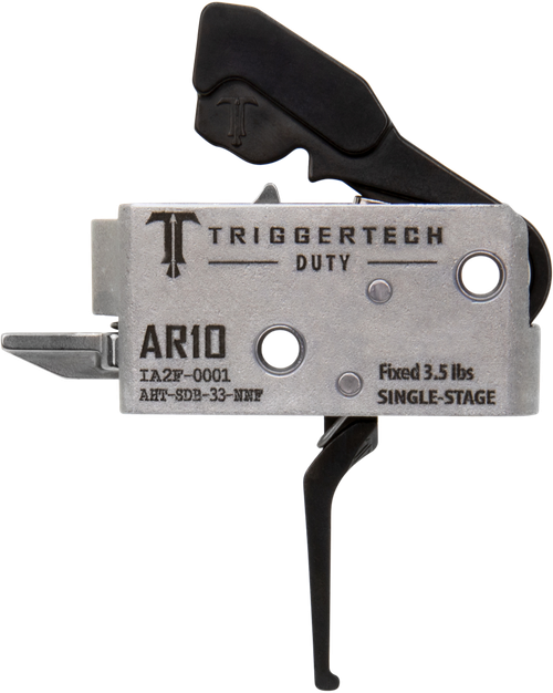 TriggerTech AHTSDB33NNF Duty  Flat Trigger Single-Stage 3.50 lbs Draw Weight Fits AR-10