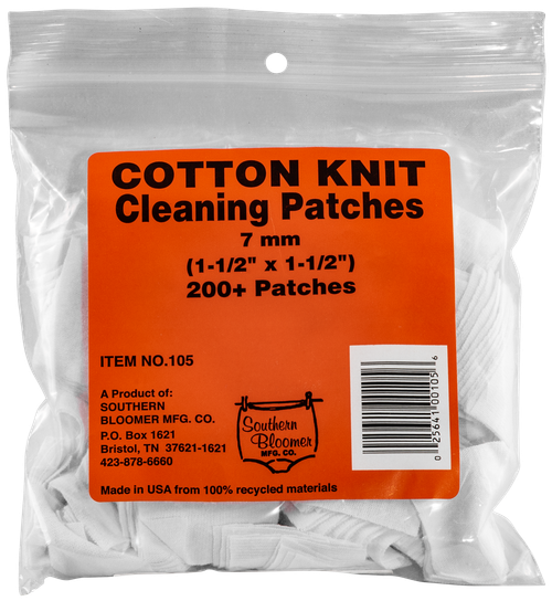 Southern Bloomer 105 Cleaning Patches  7mm Cotton 200 Per Pack