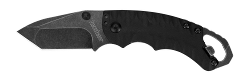 Kershaw 8750TBLKBW Shuffle II 2.60" Folding American Tanto Plain Black Oxide 8Cr14MoV SS Blade Black Glass-Filled Nylon Handle Includes Pocket Clip