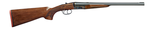 Davide Pedersoli S646044 Kodiak Survivalist 44 Rem Mag 2rd 18" Color Case Hardened Side By Side Barrel,  Drilled & Tapped Receiver, Oiled Walnut Fixed Stock