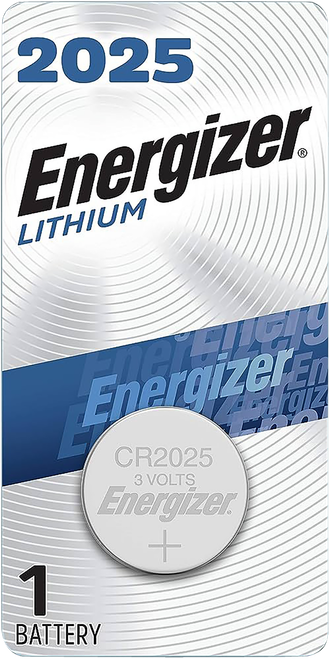 Energizer ECR2025BP 2025 Battery  Silver Lithium Coin 3.0 Volt, 170 mAH Qty (72) Single Pack