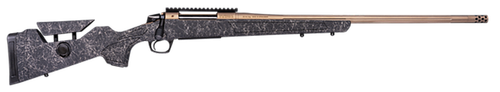 CVA CR3951F Cascade Long Range Hunter Full Size 6.5 Creedmoor 22" Smoked Bronze Cerakote Steel Threaded Barrel, Black w/Smoked Bronze Web Synthetic Stock