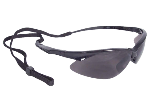 Radians OB120CS Outback Shooting Glasses Adult Smoke Gray Lens Anti-Fog Black Frame
