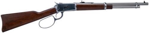 Heritage Mfg H92044189 92 Ranch Hand 44 Mag 8rd 18" Stainless Polished  Barrel, Stainless Polished Receiver, Fixed Hardwood Stock