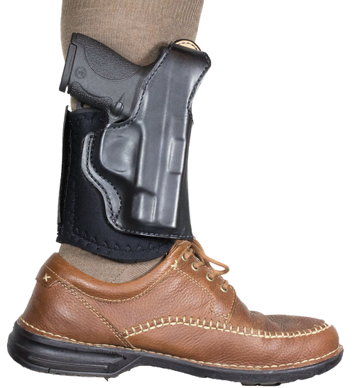 DeSantis Gunhide 014PC8JZ0 Die Hard Rig  Ankle Tan Leather/Sheepskin Fits Sig P365 Fits Sig P365 SAS Right Hand