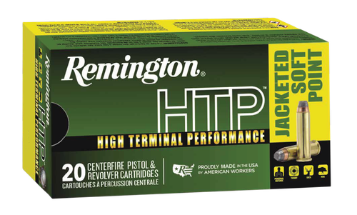 Remington Ammunition 23002 HTP  44RemMag 240gr Jacketed Soft Point 20 Per Box/25 Case