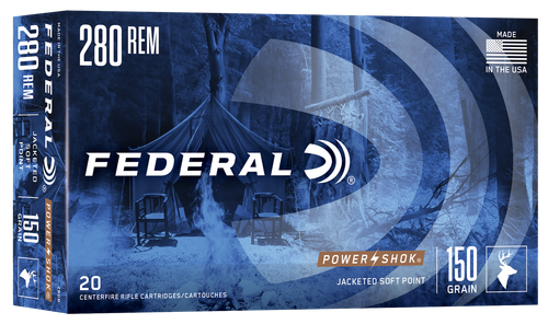Federal 280B Power-Shok  280Rem 150gr Soft Point 20 Per Box/10 Case