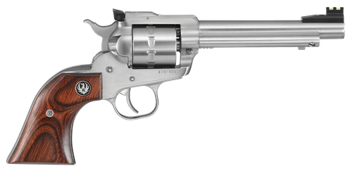 Ruger 8100 Single-Ten  22 LR 10rd 5.50" Satin Stainless Steel Barrel, Cylinder & Frame, Hardwood Gunfighter Grip, Transfer Bar Safety, Exposed Hammer