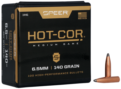 Speer 1441 Hot-Cor  264Cal 140gr Spitzer Soft Point 100 Per Box/5 Case