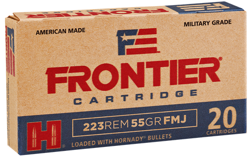 Frontier Cartridge FR100 Military Grade Varmint 223Rem 55gr Full Metal Jacket 20 Per Box/25 Case
