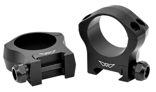 Warne 7214M Scope Rings Mountain Tech Matte Black 30mm Medium 0 MOA