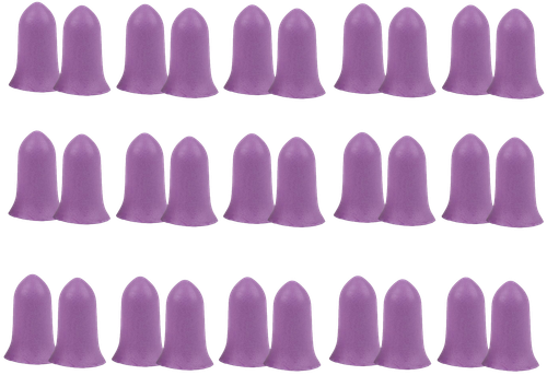 Allen 4134 Tapered Foam Ear Plugs 32 dB Purple 15 Pair