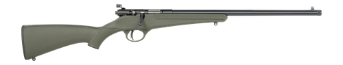 Savage Arms  Rascal F-SR 22 LR 1rd 16.13" Matte Black Single Shot Threaded Barrel,  Green Synthetic Stock, Right Hand
