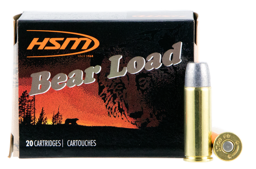 HSM 45C7N20 Bear Load  45 Colt 325 gr Wide Flat Nose 20 Per Box/ 20 Case