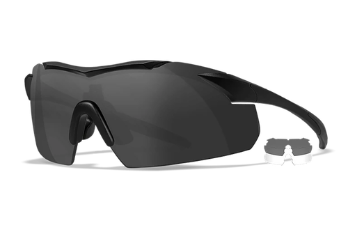 Wiley X 3501 Vapor  Smoke Gray/Clear Lens Polycarbonate Matte Black Frame