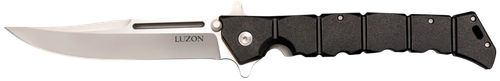 Cold Steel CS20NQX Luzon  Large 6" Folding Plain 8Cr13MoV SS Blade/Black GFN Handle Features Safety Switch Includes Pocket Clip