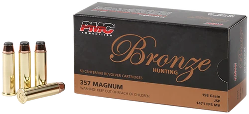 PMC 357A Bronze  357Mag 158gr Jacketed Soft Point 50 Per Box/20 Case