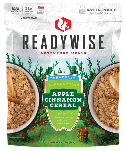 Wise Foods RW05802 Apple Cinnamon Cereal  2.5 Servings 6 Per Case