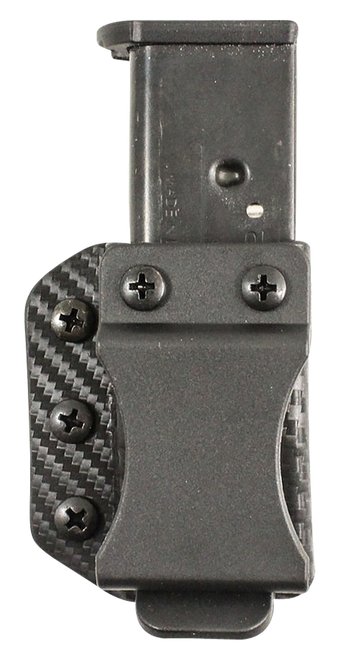 DeSantis Gunhide A100KJJJZ Persuader Mag Pouch  Double Stack IWB/OWB Black Kydex Belt Clip Ambidextrous