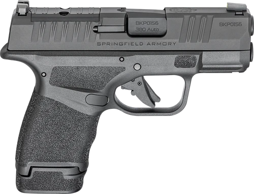 Springfield Armory HC931380BOSP Hellcat OSP Micro Compact 380 ACP 13+1 3" Black Melonite Steel Barrel & Optic Ready/Serrated Slide, Black Polymer Frame w/Accessory Rail, Adaptive Texture Grip