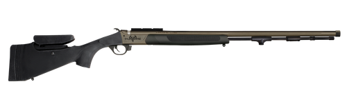 Traditions R74665050B Pursuit XT Pro 45 Cal Tungsten Cerakote 26" Fluted/Threaded w/VAPR Twist Barrel, Black Adj Cheek Piece & LOP Synthetic Stock