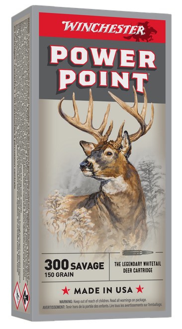 Winchester Ammo X3001 Power-Point  300Savage 150gr 20 Per Box/10 Case