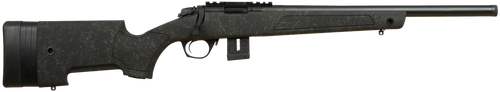 Bergara Rifles BMR007 BMR-X  22 LR 10+1 18" Blued Heavy Threaded Barrel, Blued Picatinny Rail Receiver, Adj LOP Green w/Black Webbing Synthetic Stock