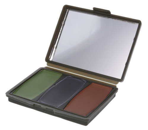Hunters Specialties 00260 Camo-Compac 3 Woodland Makeup Kit Black/Brown/Green