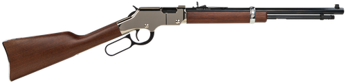 Henry H004SY Golden Boy Silver Youth 22 Long/22 LR/22 Short 16 LR/21 Short, 17" Blued Octagon Barrel, Nickel-Plated Steel Receiver, American Walnut