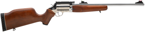Rossi SCJ4510SS Circuit Judge  45 Colt (LC) Caliber or 410 Gauge with 5rd Capacity, 18.50" Barrel, Polished Stainless Metal Finish & Hardwood Monte Carlo Stock Right Hand (Full Size)