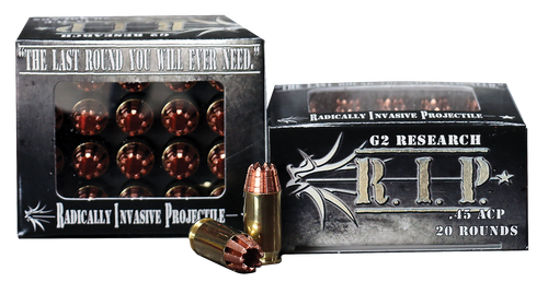 G2 Research G00002 R.I.P  45ACP 162gr Fracturing Hollow Point 20 Per Box/25 Case