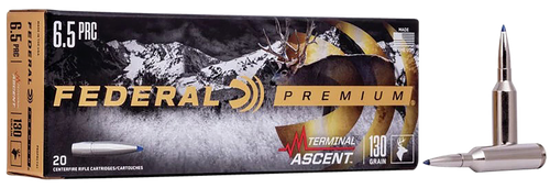 Federal P65PRCTA1 Premium Terminal Ascent 6.5PRC 130gr 20 Per Box/10 Case